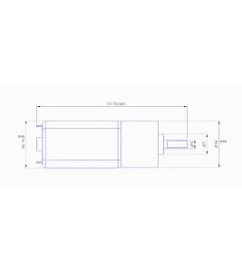Micro Geared Motor 3V 125 UPM