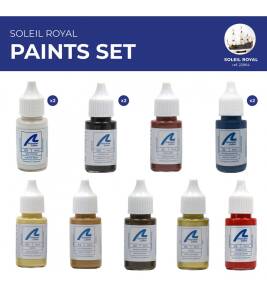 Paints Set for Ship Model Soleil Royal