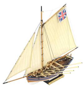 HMS Bountys Jolly Boat. 1:25 Wooden Model Ship Kit