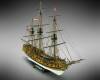 American Corvette Rattlesnake Ship Model Kit 1:64