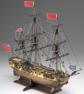 English Frigate  H.M.S. Greyhound