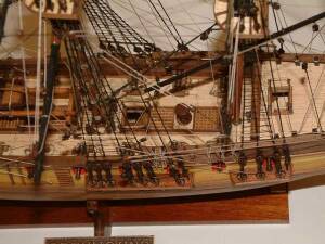 English Frigate  H.M.S. Greyhound