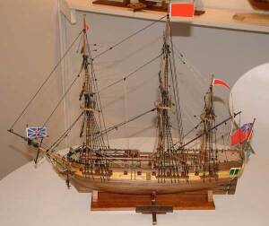English Frigate  H.M.S. Greyhound