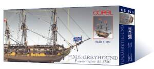 English Frigate  H.M.S. Greyhound