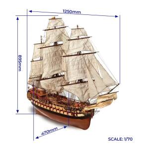 Spanish Ship of the Line Montanes Building Kit 1:70