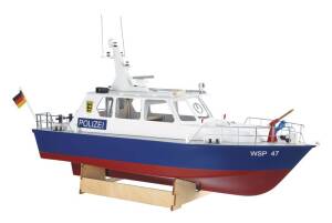 German Police Boat WSP47 ABS Hull Ship Model Kit 1:20
