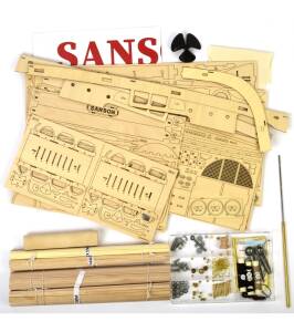 Sanson Tugboat 1:50 Wooden Model Ship Kit R/C Compatible