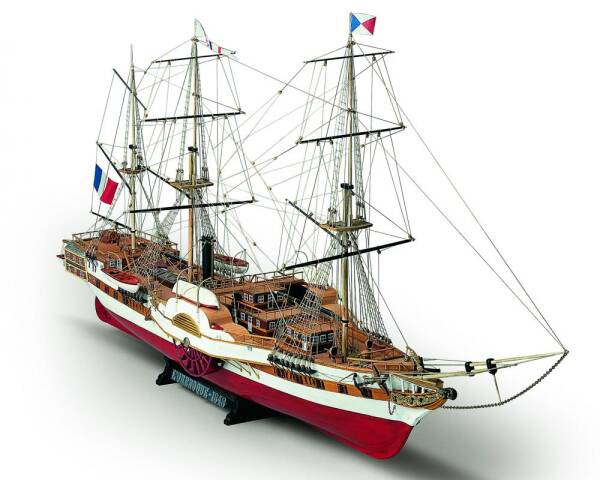 French Sailing Steam Frigates LOrenoque Ship Model Kit 1:100