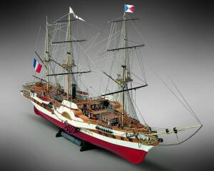 French Sailing Steam Frigates LOrenoque Ship Model Kit 1:100