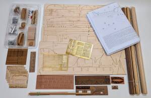 French Sailing Steam Frigates LOrenoque Ship Model Kit 1:100