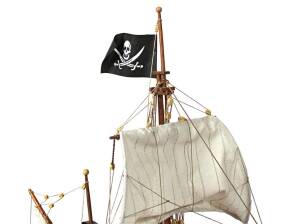 Caribbean Buccaneer Model Ship Kit 1:100