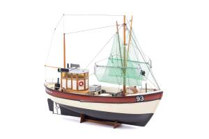 Shrimp Cutter Rainbow Mini Model Boat Kit 1:60