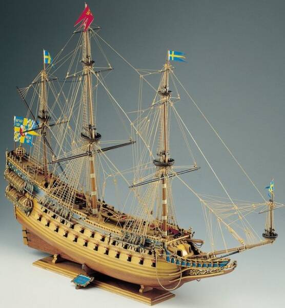 Schwedische Galeone Wasa Schiffsmodell 1:75