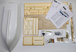 Yacht Lisa M. Beginner Rc Model Ship Kit 1:25