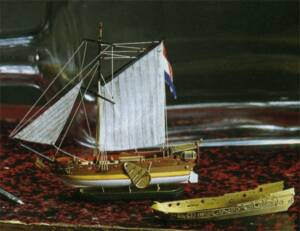 Ship in a Bottle Dutch Yacht Kit