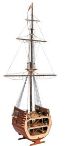 Section of Galleon San Francisco 1:50 Model Ship Kit
