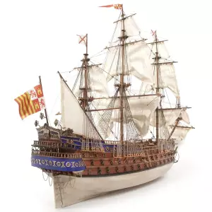 spanische Galeone San Felipe Holzschiffsmodell 1:86