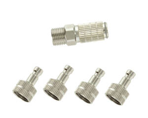 Schnellkupplung 1/8 inch + 4 Steckanschlsse 1/8 inch