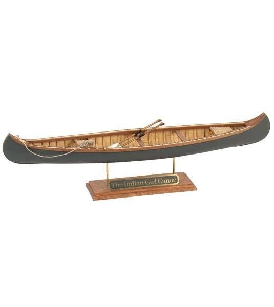 Indian Girl Canoe
