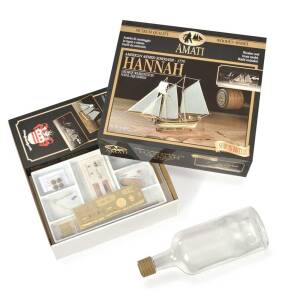 Bottle Ship Schooner Hannah Model Ship Kit 1:300