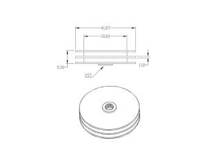 metal wheels for sail winch servos 30mm