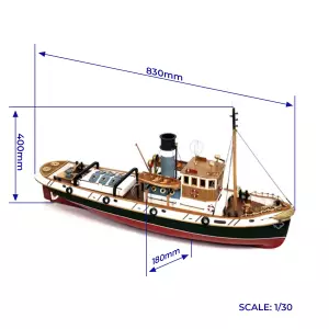 Salvage Tug Ulises RC Model Kit 1:50
