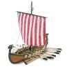 Wikingerschiff Drakkar Viking Modellschiff 1:75 Holz