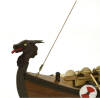 Wikingerschiff Drakkar Viking Modellschiff 1:75 Holz