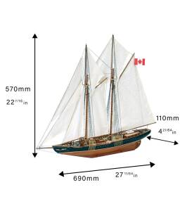 Schoner Bluenose II Bausatz Modellschiff 1:75