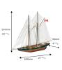 Schoner Bluenose II Bausatz Modellschiff 1:75
