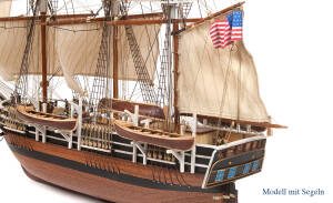 Whaling Ship Essex Ship Model Kit 1:60