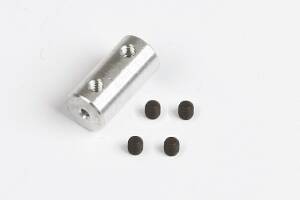 Coupling 3.2mm / 4mm Alu