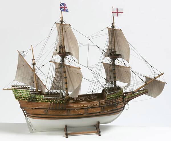 Galeone Mayflower Standmodell Bausatz 1:60
