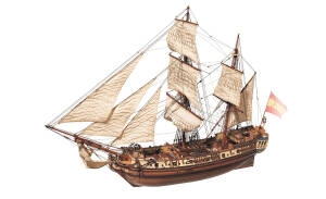 Bombarde La Candelaria Schiffsbausatz 1:85