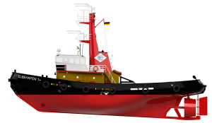 Elbehafen 1 Hafenschlepper Bausatz 1:50