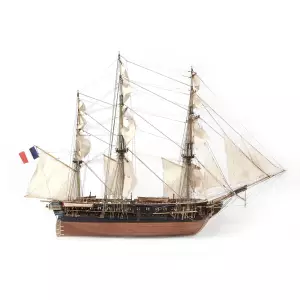 französische Fregatte Belle Poule Modellschiff 1:90