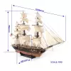 französische Fregatte Belle Poule Modellschiff 1:90