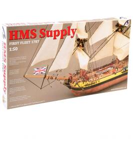 First Fleet Brig HMS Suppl 1:50 Wooden Model Ship Kit