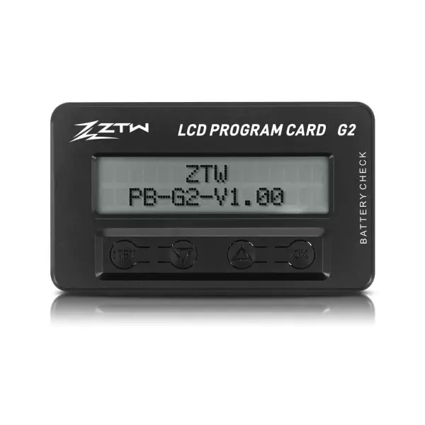 Programming card for ZTW ESC G2 and More