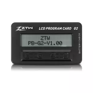 Programming card for ZTW ESC G2 and More