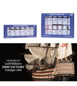Paints Set for Ship Model Trafalgars HMS VICTORY