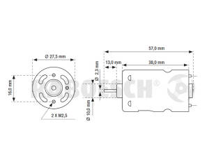 Elektromotor Blue RM-410 7,2V