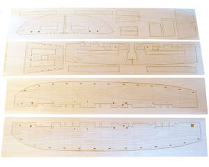 HMS Indefatigable Engraved Deck Set