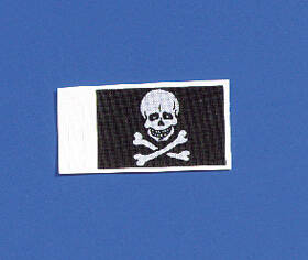 Flagge Totenkopf 20x30 mm