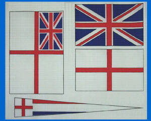 Flag set HMS Victory 1:98