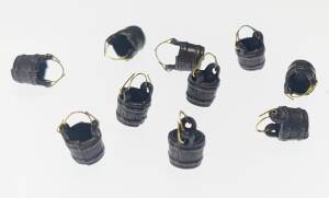Bucket with handle 6mm burnished metal (10pcs)