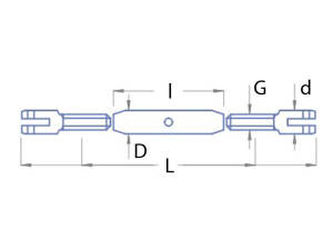 Turnbuckle Eyebolts slotted M3x16mm