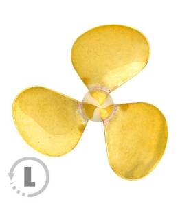 D-Type Propeller 3 Blatt  25mm M2 L spitz