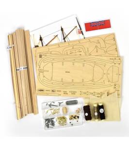 Captains Longboat HMS Endeavour 1:50 Wooden Model Ship Kit