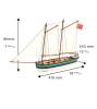 Captains Longboat HMS Endeavour 1:50 Wooden Model Ship Kit